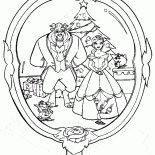 Schöne und das Biest in der Reflexion