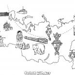 Karte von Russland