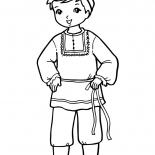 Der Junge in Tracht